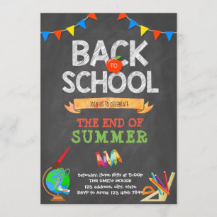 Inbjudan till Back to school-tavla
