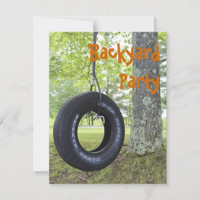 Inbjudan till bakgårdspart (Framsida)