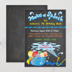 Inbjudan till Ballon Birthday Bassäng i Vatten i C