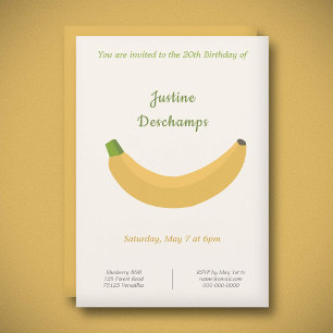 Inbjudan till Banana Birthday