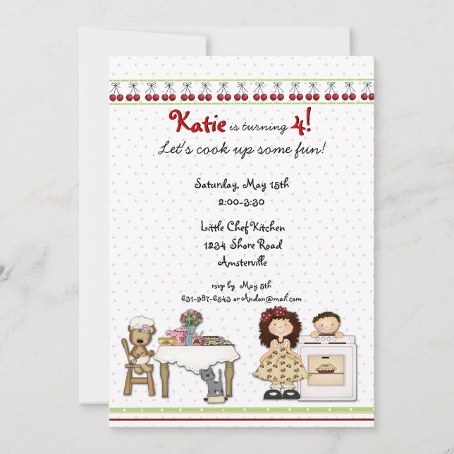 Inbjudan till bärgning av körsbär (Framsida)