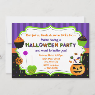 Inbjudan till Barn Halloween fest