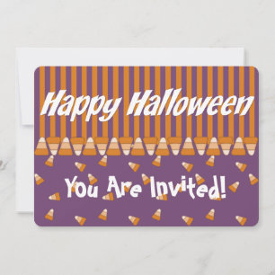 Inbjudan till Barn Halloween fest Candy corn