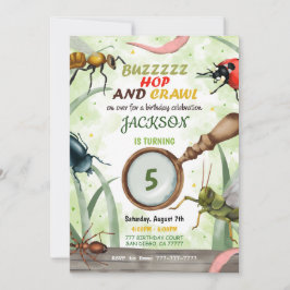 Inbjudan till barn på födelsedagen i kryp