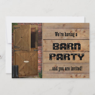 Inbjudan till Barn Party (allt anpassade)
