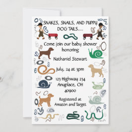 Inbjudan till barndusch för modern pojke