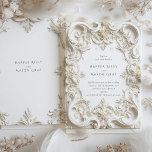Inbjudan till Baroque Elegance Bröllop Ram<br><div class="desc">Bygg upp storheten av Baroque-perioden med den här lysande bröllopsinbjudan. Konstruktionen utstrålar opulens med sitt lavanta, skulpturella rullverk i varierande skugga av elfenben, kräm och vitt, som påminner om genomarbetat plastverk. Den lyxiga reliefeffekten ge djup till motiven för blommigt och Acanthus löv, skapar ett samspel mellan ljus och skugga som...</div>