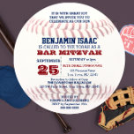 Inbjudan till Baseball Round Pub Mitzvah<br><div class="desc">Dessa inbjudningar till chicen av avslappnader är perfekt för vilken sportig Pub Mitzvah-firande som helst. Varje textrad är fullt anpassade att säga precis vad ni vill! Hitta produkter för samordning i Pub Mitzvah Sports Collection.</div>