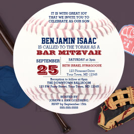 Inbjudan till Baseball Round Pub Mitzvah