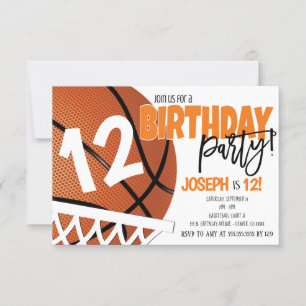 Inbjudan till basketfödelsedagsfest