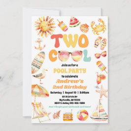 Inbjudan till Bassäng-part för Bright 2-Coolors fö