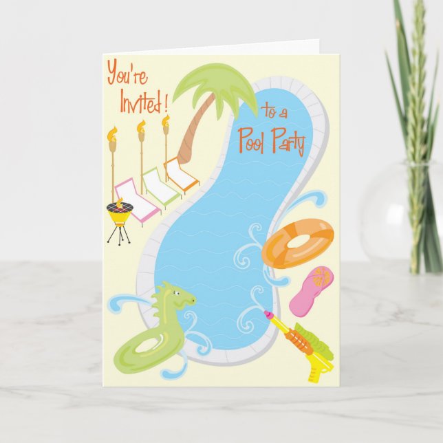 Inbjudan till bassäng-partiet (Framsida)