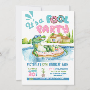 Inbjudan till Bassäng-partiet Croco-Donut
