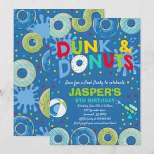 Inbjudan till Bassäng-partiet (Dunk) och Donuts Ba