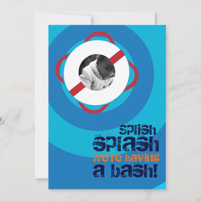 Inbjudan till Bassäng Party & Beach (Framsida)