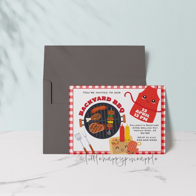 Inbjudan till BBQ-fest i trädgården (Skapare uppladdad)