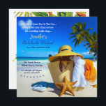 Inbjudan till Beach Bachelorette Helg<br><div class="desc">Jag hoppas att du tycker om den underbara Bachelorette-inbjudan med Beach Bachelorette Helg kommer undan. Du kan ändra ALLA PERSONLIGA UPPGIFTER så att de passar dina behov. Njut! https://www.zazzle.com/store/artzdizigns</div>