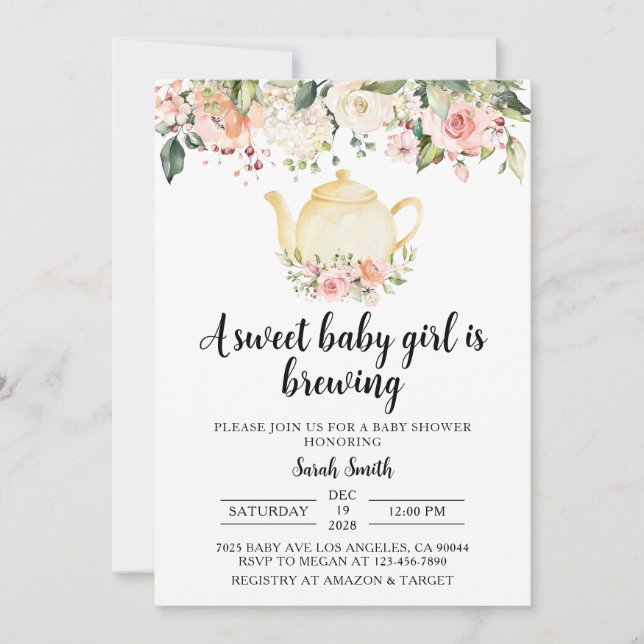 Inbjudan till Bebisjukaren Tea Party (Framsida)