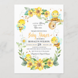 Inbjudan till Bee Baby Shower