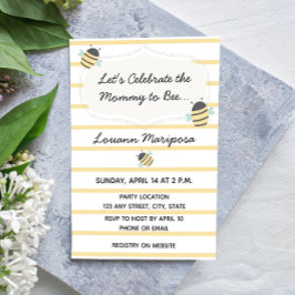 Inbjudan till Bee Baby Shower
