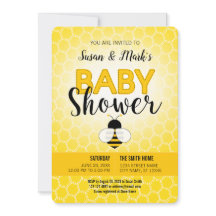 Inbjudan till Bee Baby Shower