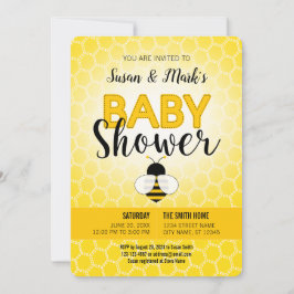 Inbjudan till Bee Baby Shower