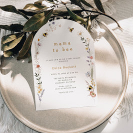 Inbjudan till Bee Wildblomma, babykläder för mamma