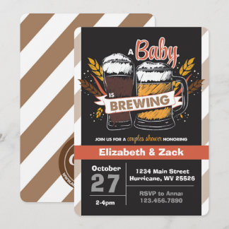 Inbjudan till Beer Baby Shower