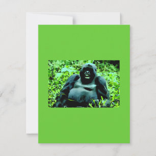 Inbjudan till bergsGorilla - humoristiska inbjudni