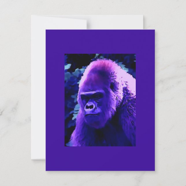 Inbjudan till bergsGorilla - inbjudan till poppkon (Framsida)
