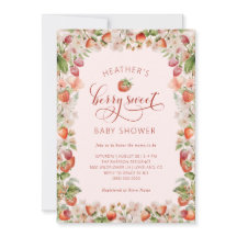 Inbjudan till Berry Baby Shower