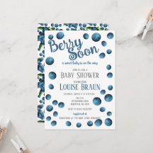 Inbjudan till Berry snart Baby Shower