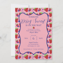 Inbjudan till Berry Sweet Baby Shower