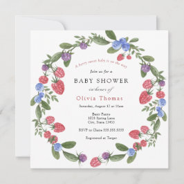 Inbjudan till Berry Sweet Baby Shower