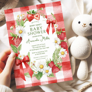 Inbjudan till Berry Sweet Baby Shower