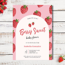 Inbjudan till Berry Sweet Baby Shower