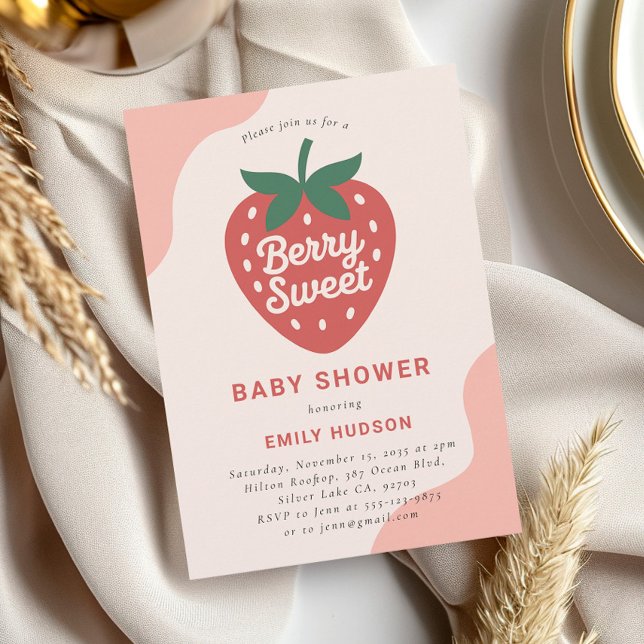 Inbjudan till Berry Sweet Baby Shower (Skapare uppladdad)