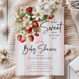 Inbjudan till Berry Sweet Baby Shower
