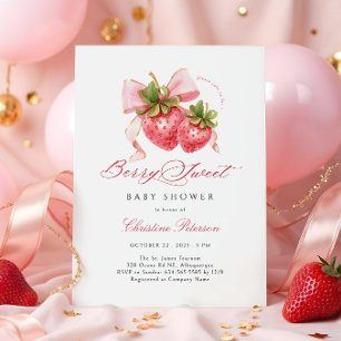 Inbjudan till Berry Sweet Baby Shower