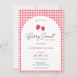 Inbjudan till Berry Sweet Baby Shower
