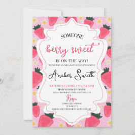 Inbjudan till Berry Sweet Baby Shower