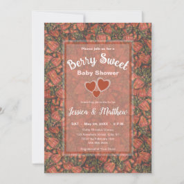 Inbjudan till Berry Sweet Baby Shower - Jordgubbar