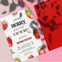 Inbjudan till Berry Sweet Baby Shower Party Party
