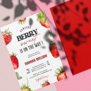 Inbjudan till Berry Sweet Baby Shower Party Party