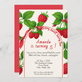 Inbjudan till Berry Sweet Raspberry Barns födelsed