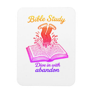 Inbjudan till bibelstudie magnet