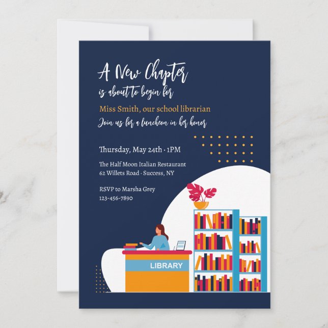 Inbjudan till bibliotekariska Pension-partiet (Framsida)