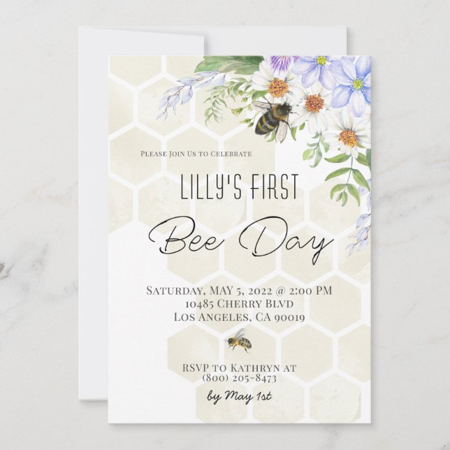 Inbjudan till bidagars födelsedag (Framsida)