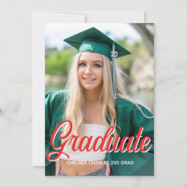 Inbjudan till bildskript med rött foto