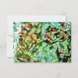 Inbjudan till blå abstrakt,Återvunnen plastabstrak